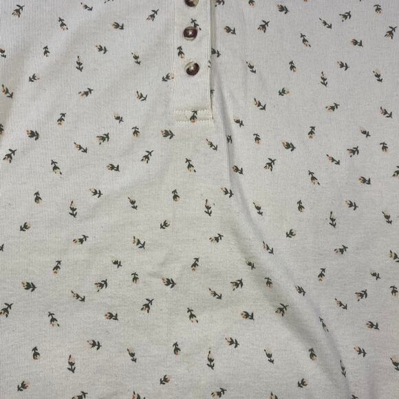 Vintage Cream Floral Tank Top - Picture 3 of 4